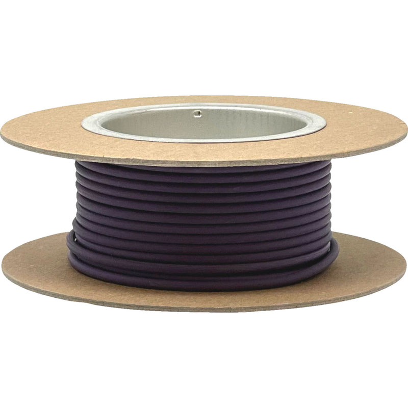 NAMZ 2120-1291 NGWR-712 Bare-Copper GXL Hook-Up Wire 25' GXL Wire Spool - 12 Gauge - Violet