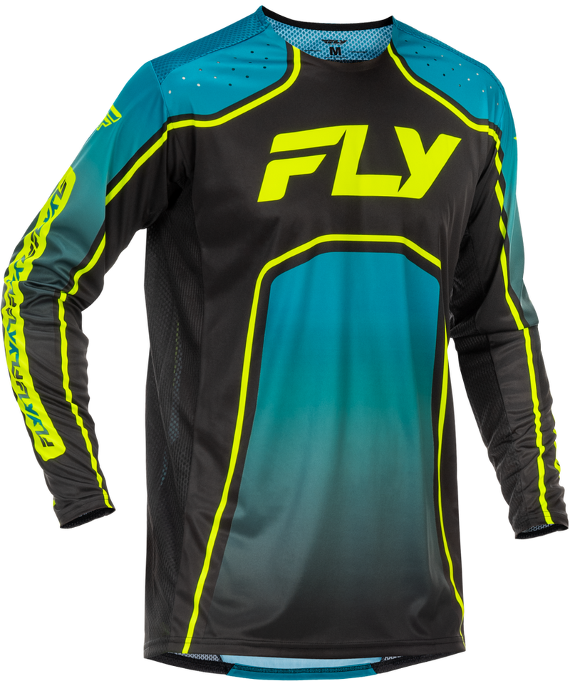 Fly Racing 379-055X 379-055X RAYCE BICYCLE JERSEY TEAL/BLACK/LIME XL