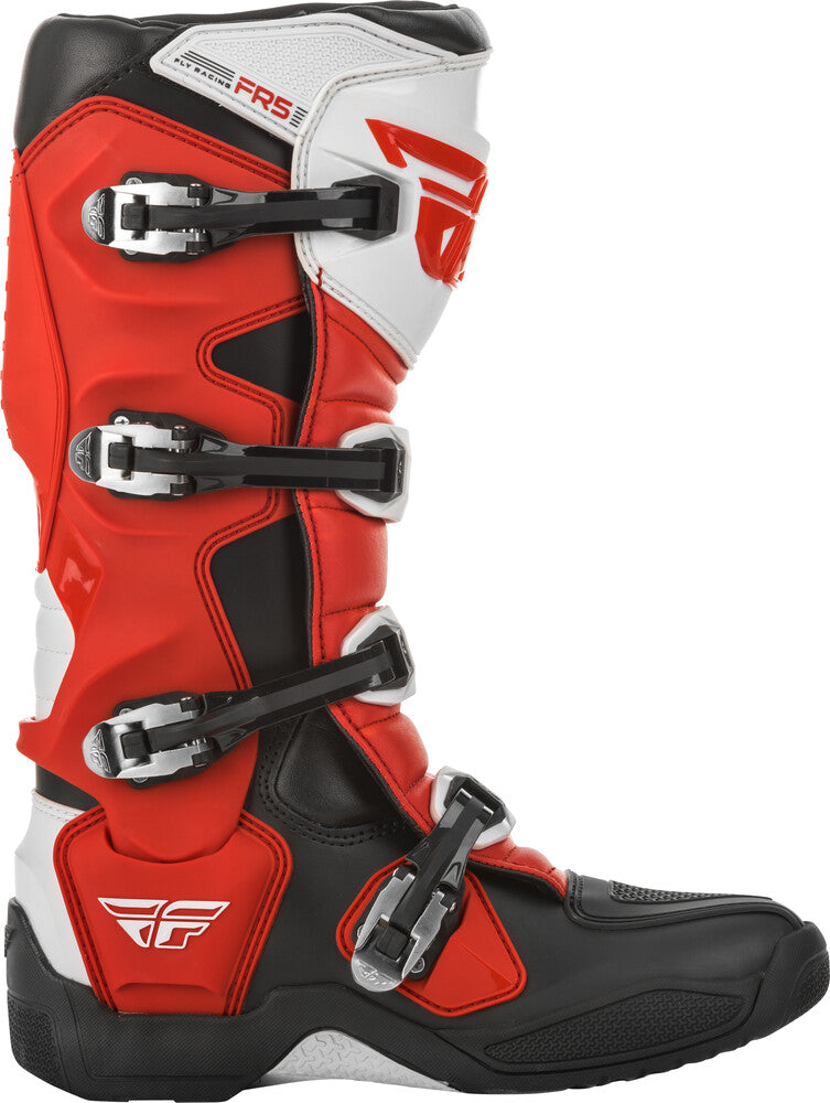 Fly Racing FR5 Boots RED Black White SZ 11