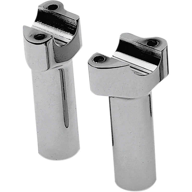 DRAG SPECIALTIES Buffalo Billet Aluminum Handlebar Riser Risers - Chrome