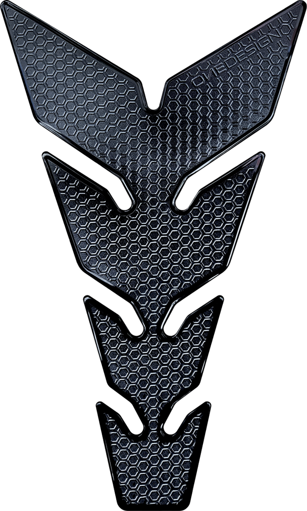 One Emblems 623-1164 XT1 ULTRA-THIN TANK PAD HEXAGONS BLACK
