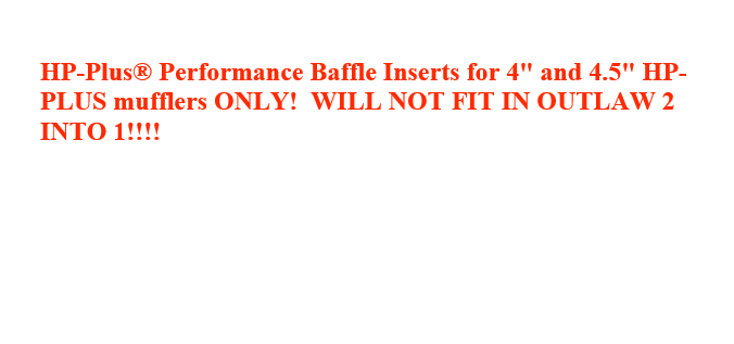 KHROME WERKS 1860-0621 202708P HP-Plus® Performance Baffle Inserts