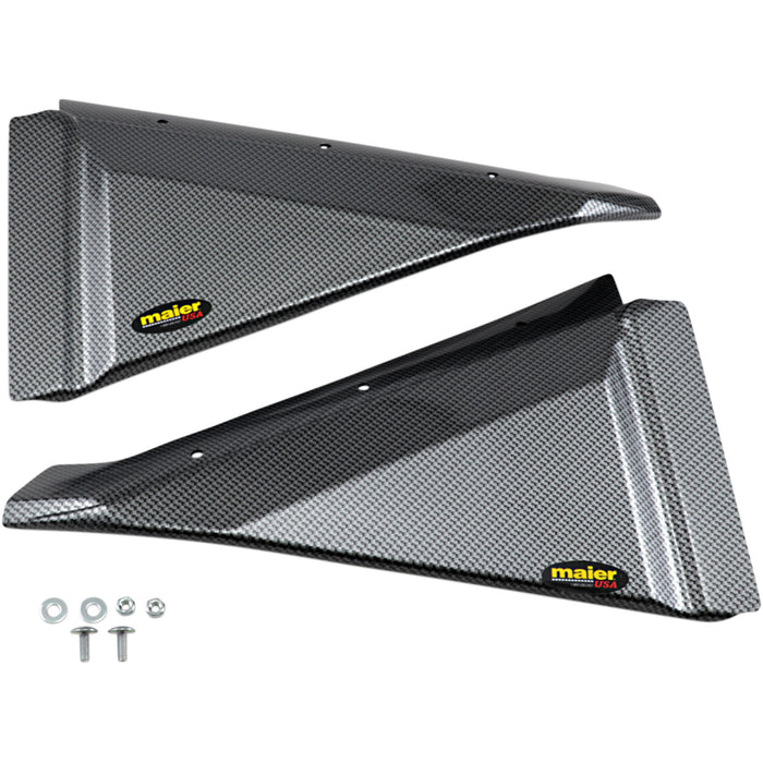 MAIER 1405-0288 19041-30 Fender Flares Rear Fender Trim - Black Carbon Fiber-Look