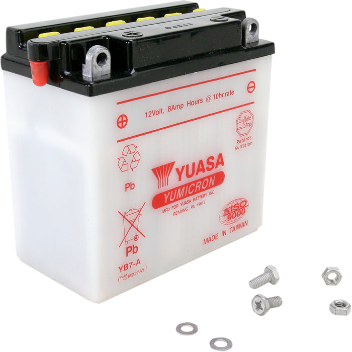 YUASA YB7-A YUAM227AY Conventional Battery — 12 V Battery - YB7-A