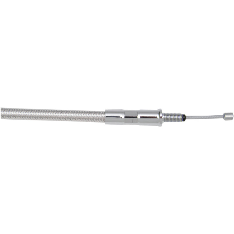 Magnum Shielding High-Efficiency Polished Stainless Clutch Cable /16" - 5201HE For Harley Motorcycles 1987-2006