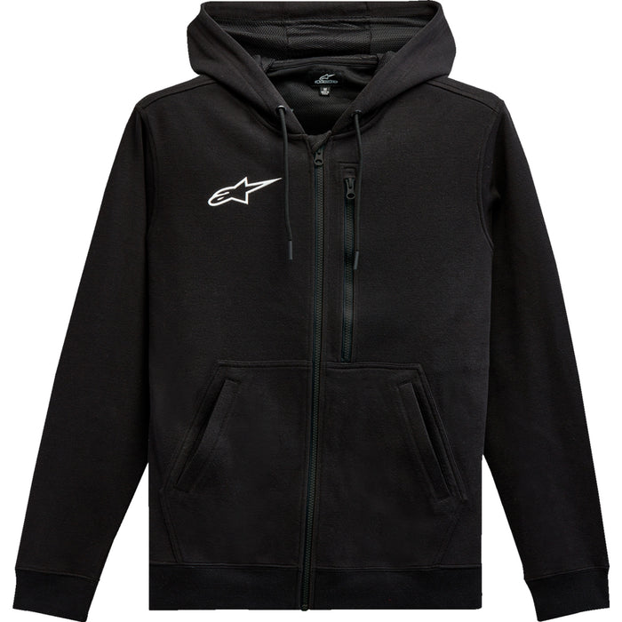 ALPINESTARS 3050-6425 12135103010M Asymmetrical Zip-up Hoodie black - medium