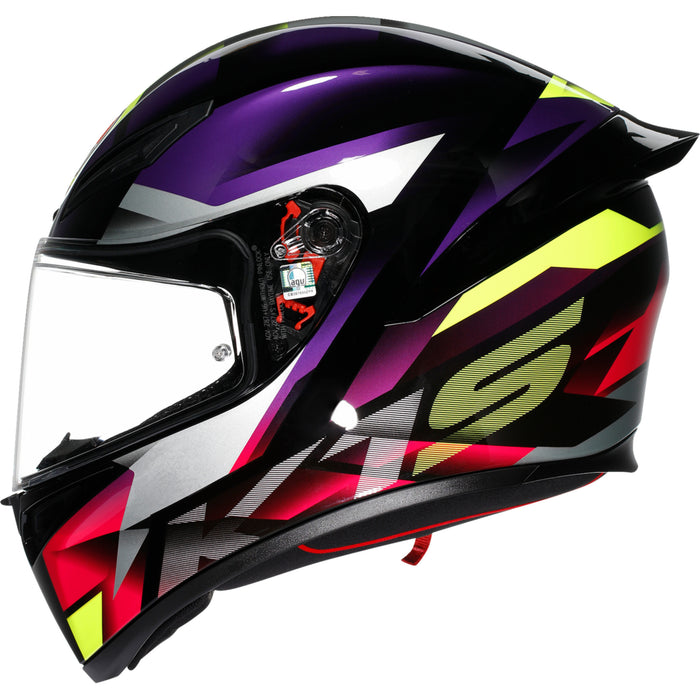 AGV K1 S Fastlap Helmet - Black/Purple/Pink