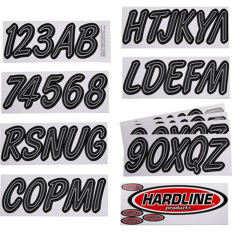 HARDLINE 4320-2553 DGBKG400 Sticker Kit 400 gray/black