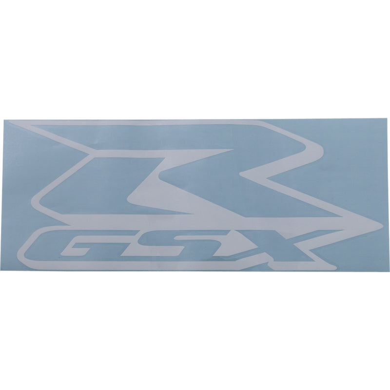 FACTORY EFFEX 4302-6353 17-94416 12" Die-Cut Stickers GSX-R Decal - White - 12"