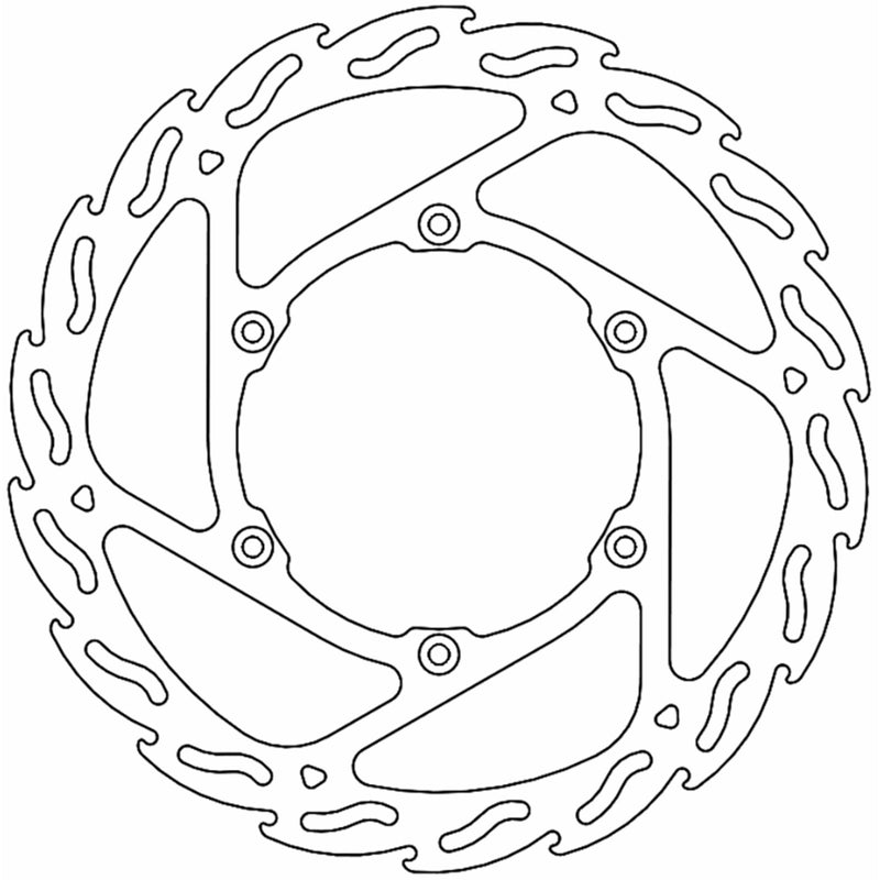 Moto-Master Flame Brake Rotor - 110676-PU Yamaha Dirt Bikes 2016-2024