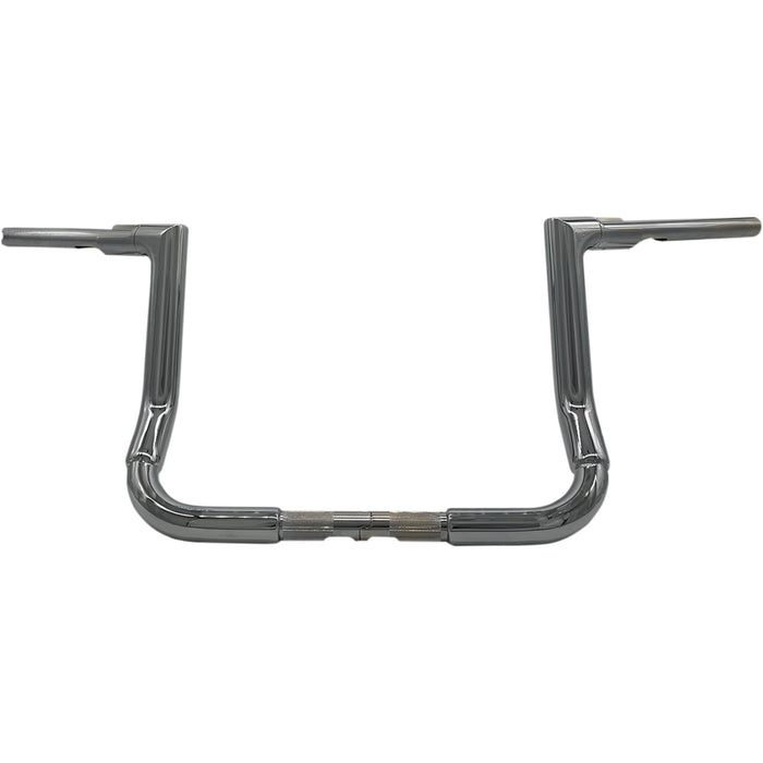 FAT BAGGERS INC. 0601-5460 605012 1-1/2" EZ Install Flat Top Handlebar - 12" - Chrome