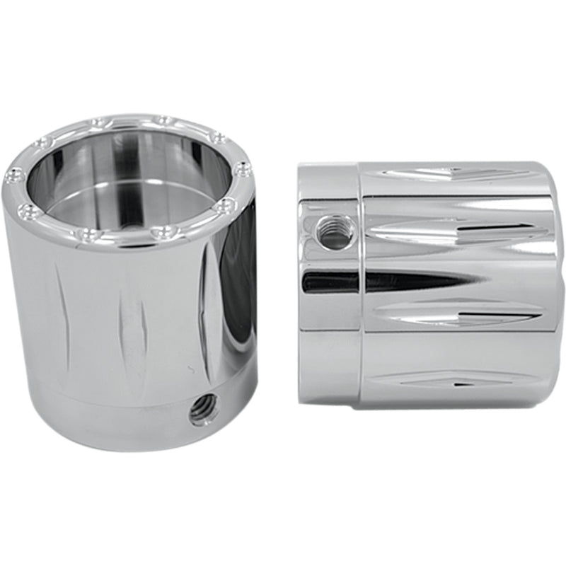 Avon Grips Rival Axle Nut Cover - AXL-RIV-CH For Harley Motorcycles 2007-2020