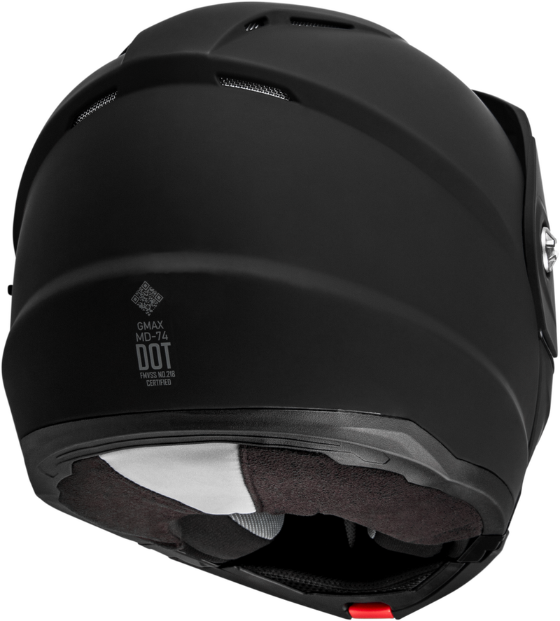 Gmax 72-7531XS M1740073 MD-74 SOLID HELMETS MATTE BLACK XS