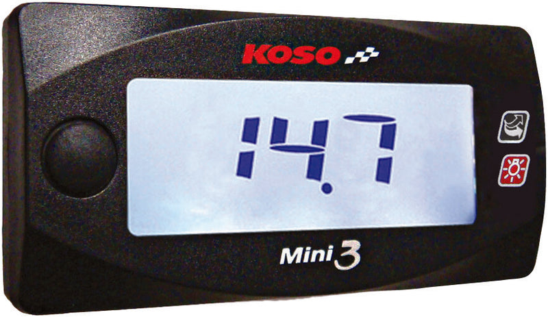 Koso North America 27-5789 BA003211 Mini 3 Air/Fuel Ratio Meter