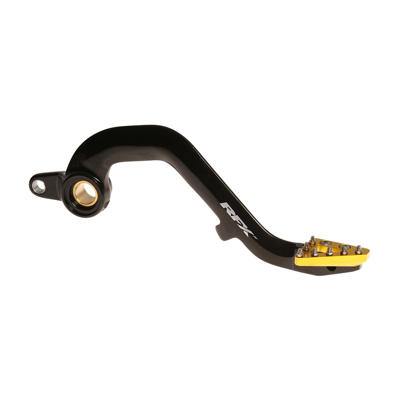 RFX Rear Brake Pedal Yellow Solid-TIP - FXRB 30501 99YL Suzuki RM 250 2001-2008