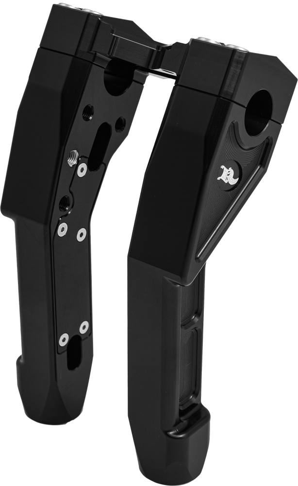Kens Factory 563-03072 KFR-01-1.125 NL 1-1/8" X-RISER 8" PULL BACK BLACK