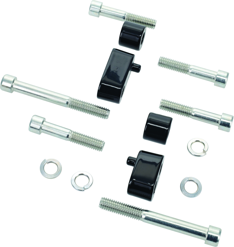 Kuryakyn 7509 Driver Floorboard Spacers 09-Up Touring Models Gloss Black - Photo - Primary