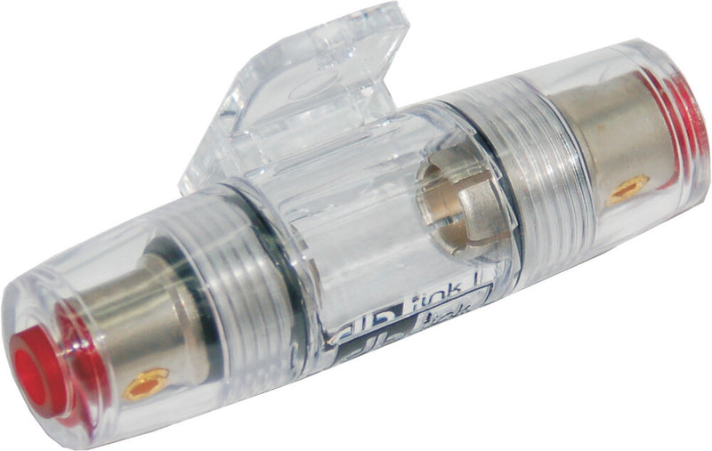 Namz Custom Cycle 850-08201 NAP-AGUFH POWER SINGLE NICKEL PLATED 4/8 GAUGE IN LINE FUSE HOLDER