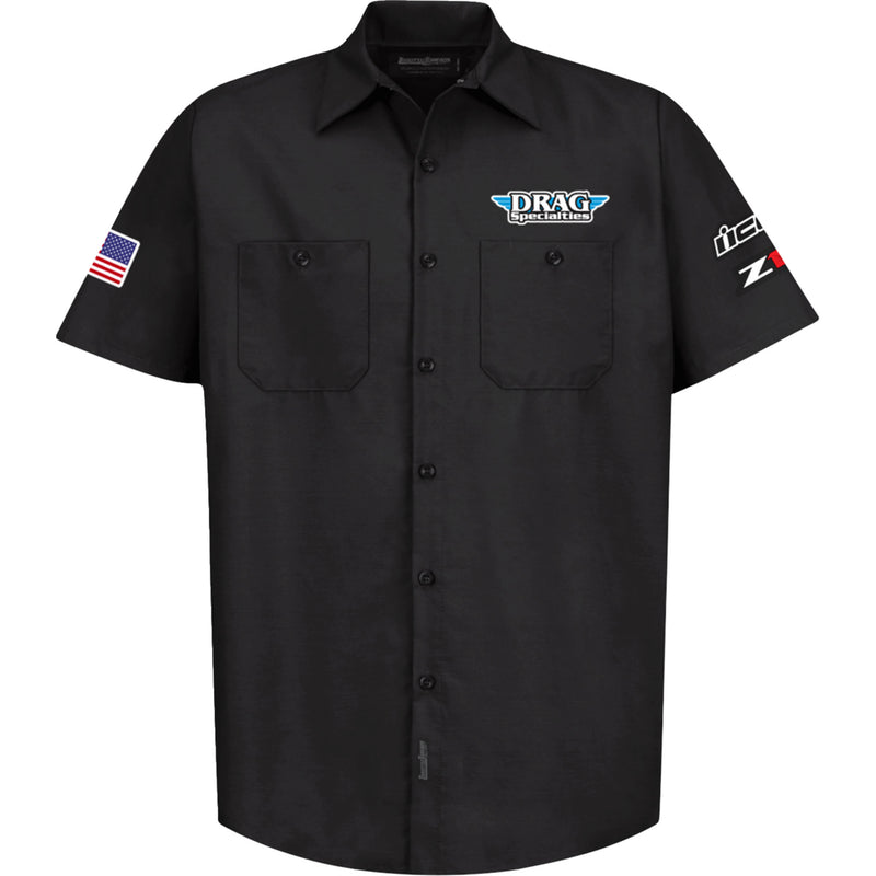 THROTTLE THREADS 3040-3478 DRG32ST24BK4R Drag Specialties House 25 Shirt black - 4xl