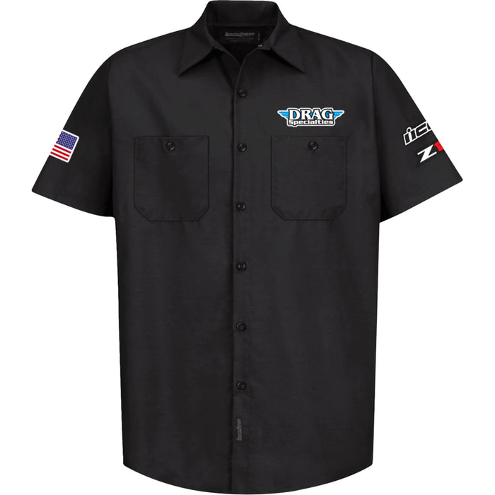 THROTTLE THREADS 3040-3476 DRG32ST24BK2R Drag Specialties House 25 Shirt black - 2xl