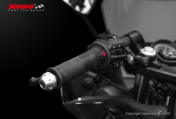 Koso North America 27-5940 AX174010 ARTEMIS HEATED GRIPS 1'' TO 1 1/8'' 130MM PAIR