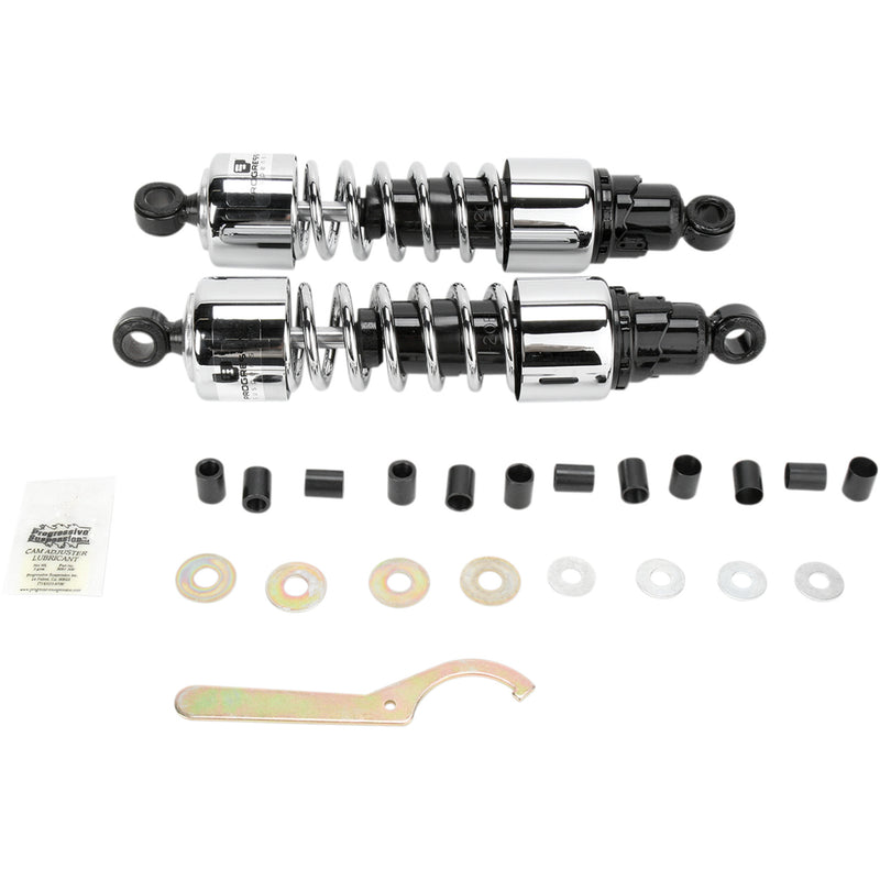 Progressive Suspension 412 Cruiser Series Shock Absorber - 412-4210C For Kawasaki Motorcycles 1972-1983 | Suzuki Motorcycles 1987-1995
