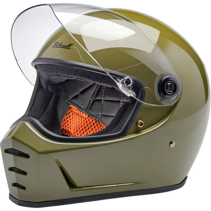 BILTWELL Lane Splitter 22.06 Helmet Gloss - Olive Green — SpazCycle