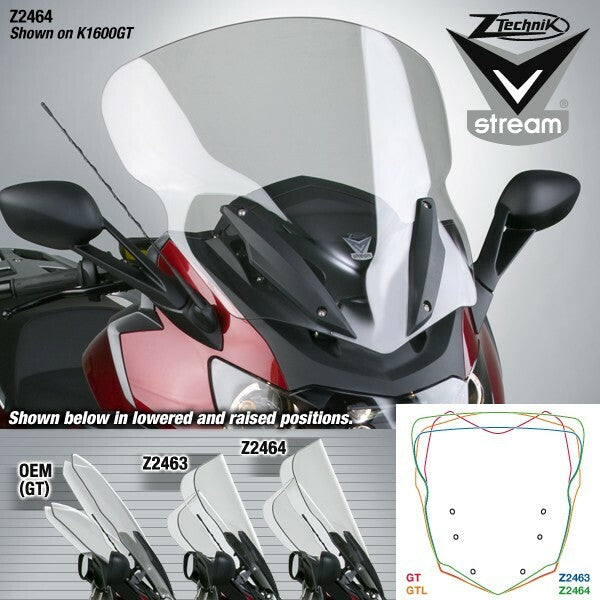 Ztechnik Vstream Windscreen Tall Tour Clear - Z2464 BMW 1600 2011-2024