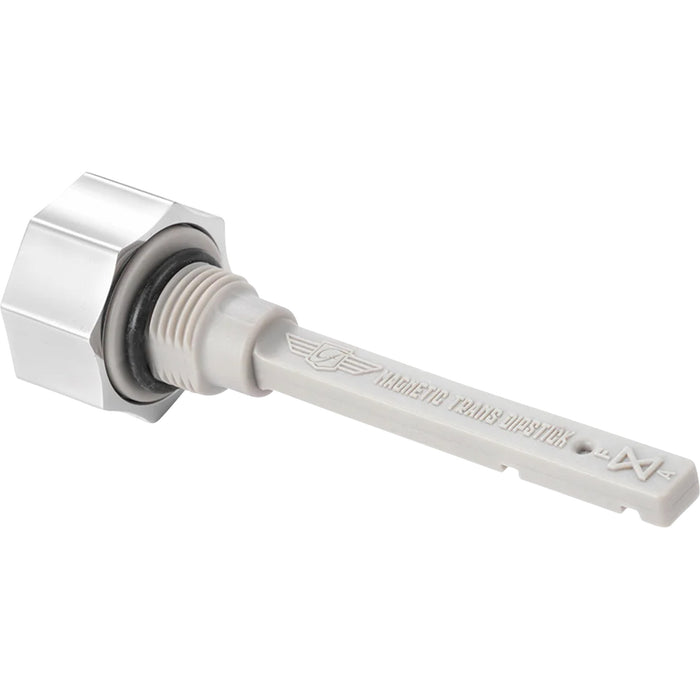 FIGURATI DESIGNS 1105-0270 FD01-MAGTD-SM-SS Magnetic Dipstick Transmission Oil Dipstick - Magnetic - Curved - Silver - M8