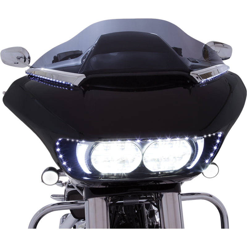Ciro Horizon Windshield Trim - 11050 For Harley Road Glide 2015-2025