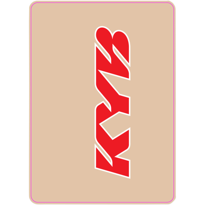 D'COR VISUALS 4320-2297 40-80-123 Upper Fork Decal kyb - red