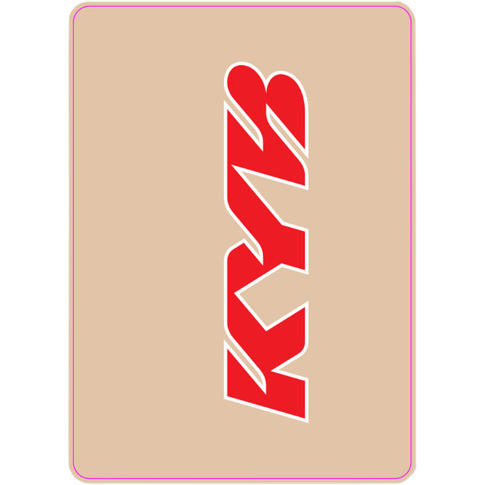 D'COR VISUALS 4320-2297 40-80-123 Upper Fork Decal kyb - red