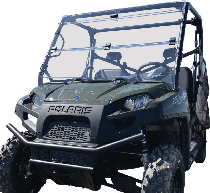 QuadBoss 375785 2013 Polaris Ranger Crew 800 Windbreak Folding Windshield - Photo - Primary