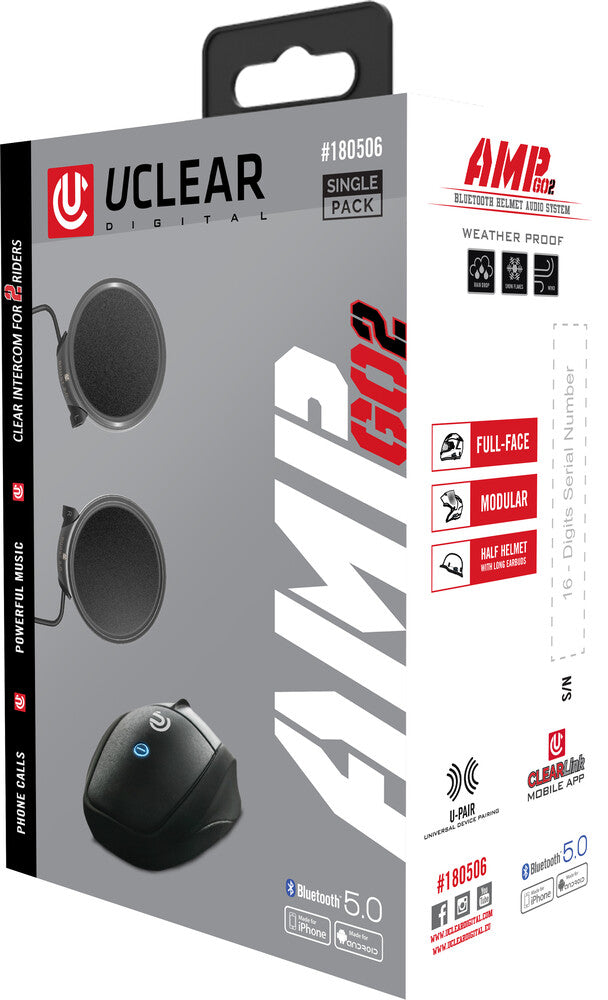 Uclear AMP GO2 Bluetooth Communicator