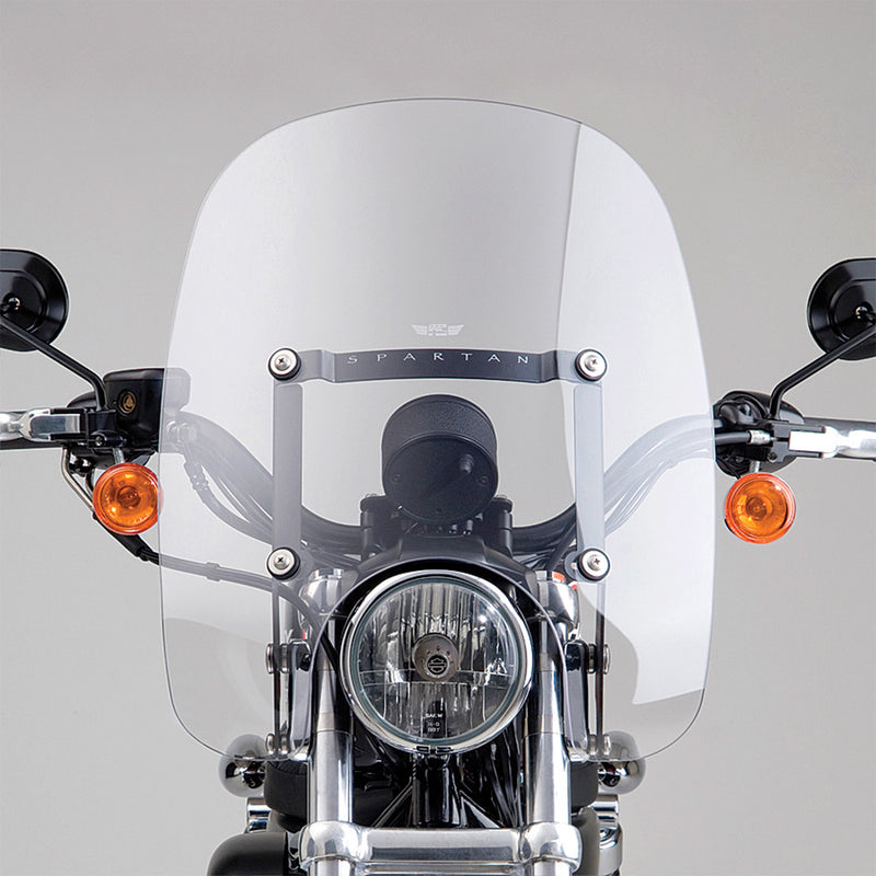 National Cycle Spartan Windshield Clear Quick Release 17" - N21302 For Harley 1982-2013