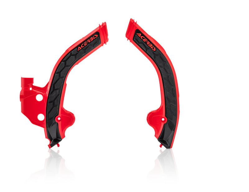 Acerbis Frame Guard X-Grip RED Black - 2801941018 Beta Dirt Bikes 2020-2023