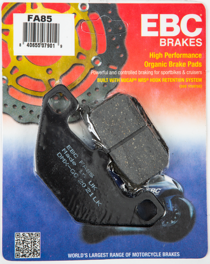 EBC Brake Pads Organic - FA85 Kawasaki Motorcycles 1983-2009