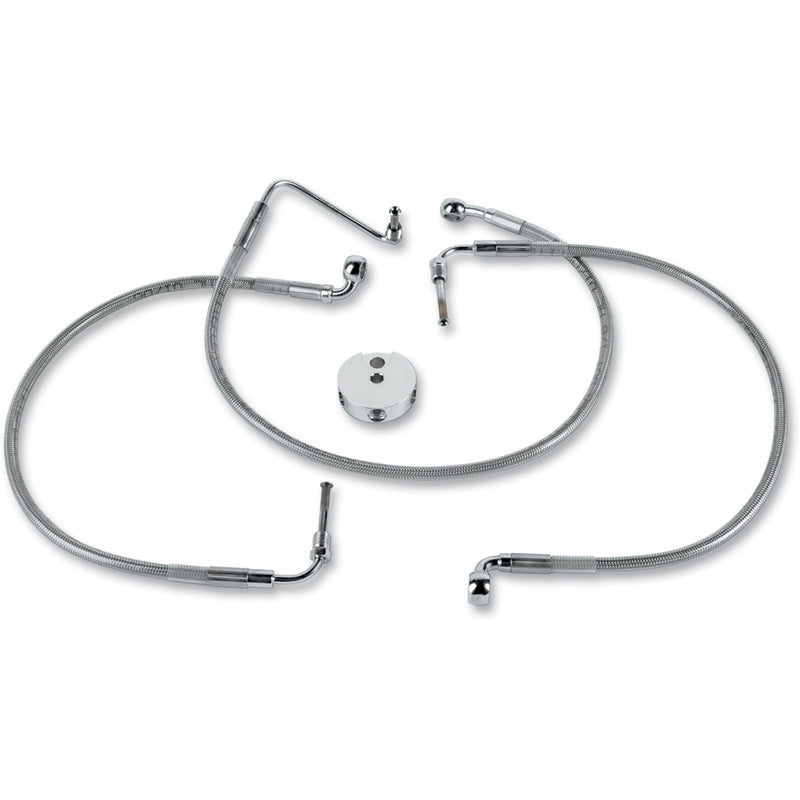 Drag Specialties Brake Line - 1204-2739 For Harley Low / Dyna 1989-1993