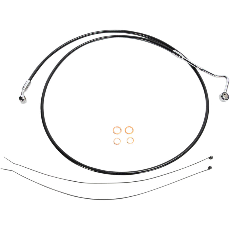 Magnum Shielding XR Stainless Upper Brake Line Upper XR Black - SBC1401-68 For Harley Touring 2014-2024