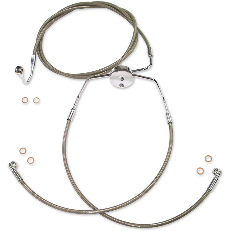 Magnum Shielding XR Lower Brake Line Stainless Steel - SSC1110-00 For Harley Touring 2009-2013