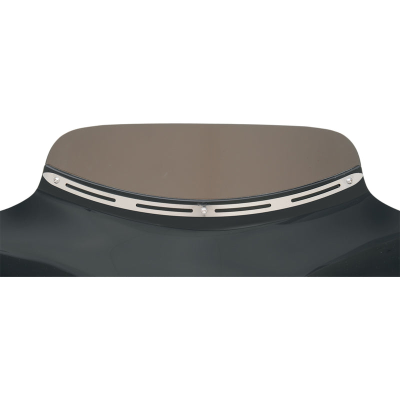 MEMPHIS SHADES 2350-0134 MEM0923 Slotted Stainless Steel Batwing Fairing Trim Fairing Windshield Trim - Stainless Steel - Slotted - Slim