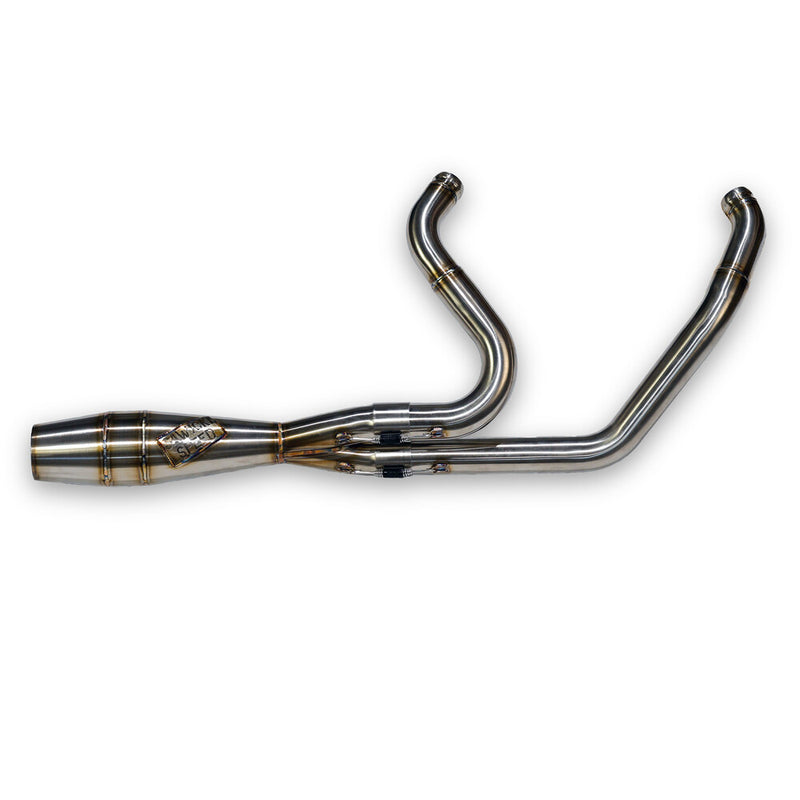 Sawicki Intmdtr M8 FLT Shorty Cannon Brushed SS - 930-02601 For Harley Touring 2017-2026