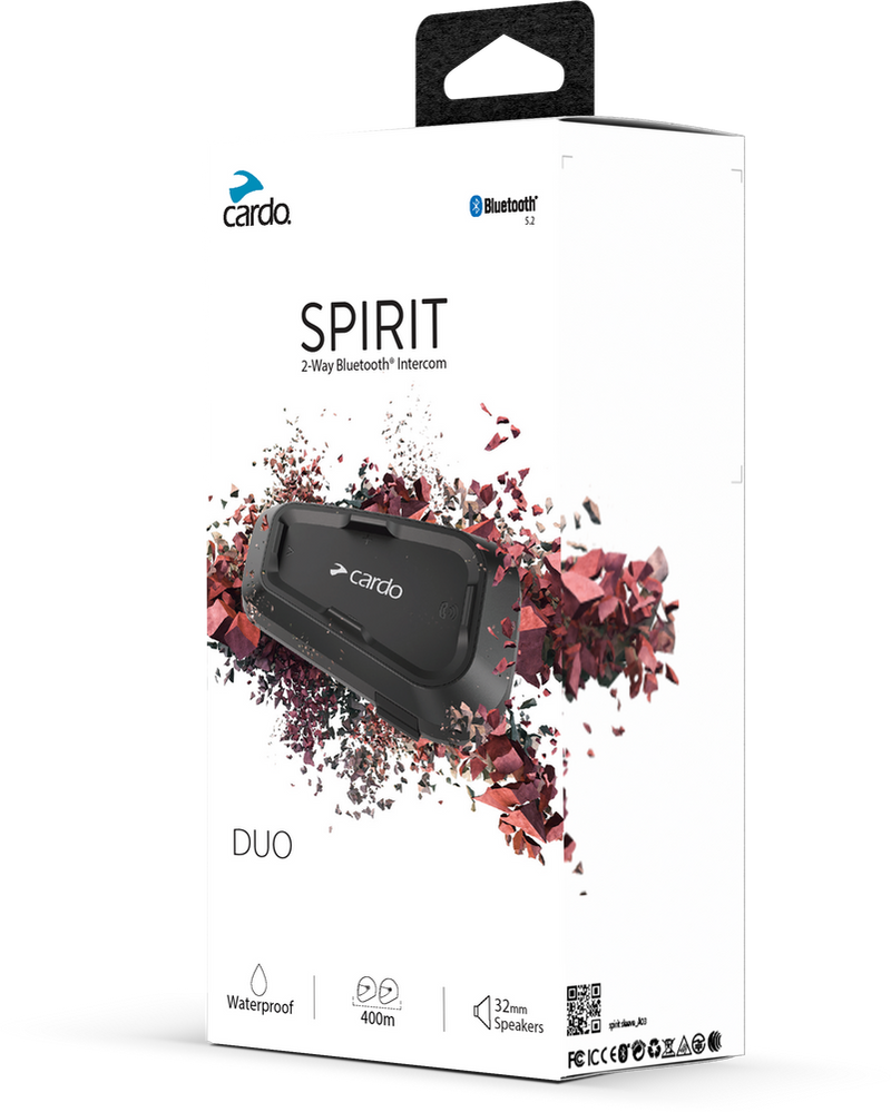Cardo 71-5035 SPRT0101 SPIRIT BLUETOOTH HEADSET DUO