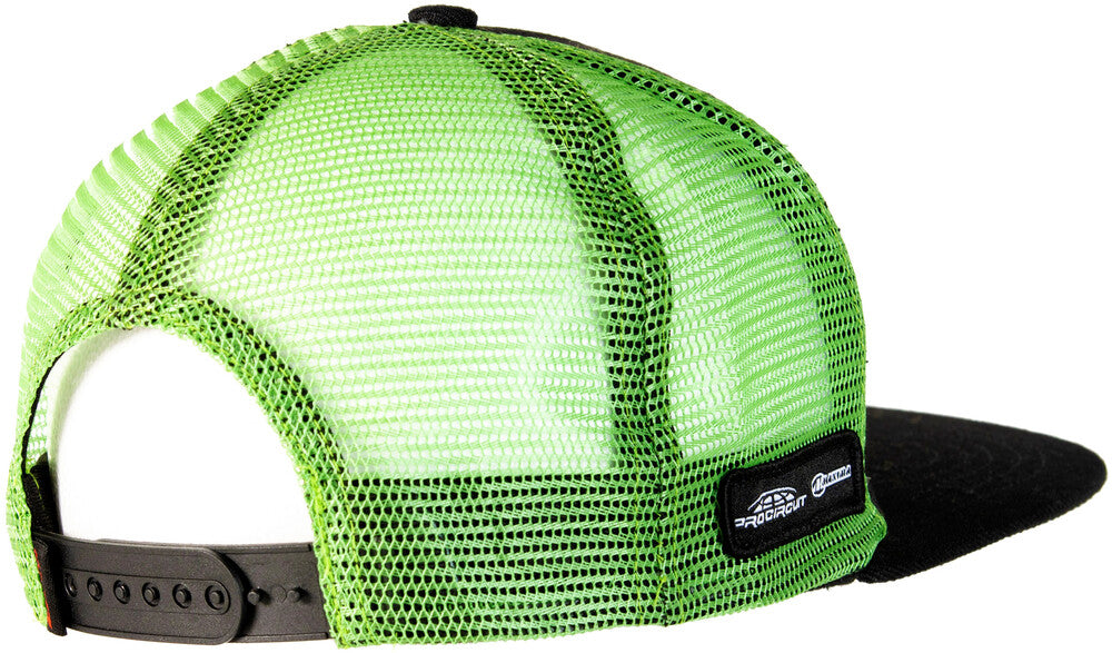 D-cor 862-81119 70-133-1 KAWASAKI HAT LINE SNAPBACK BLACK