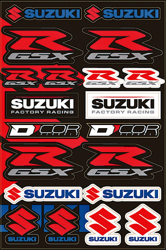 D'cor Visuals D-Cor Suzuki Street Decal Sheet - 40-40-105