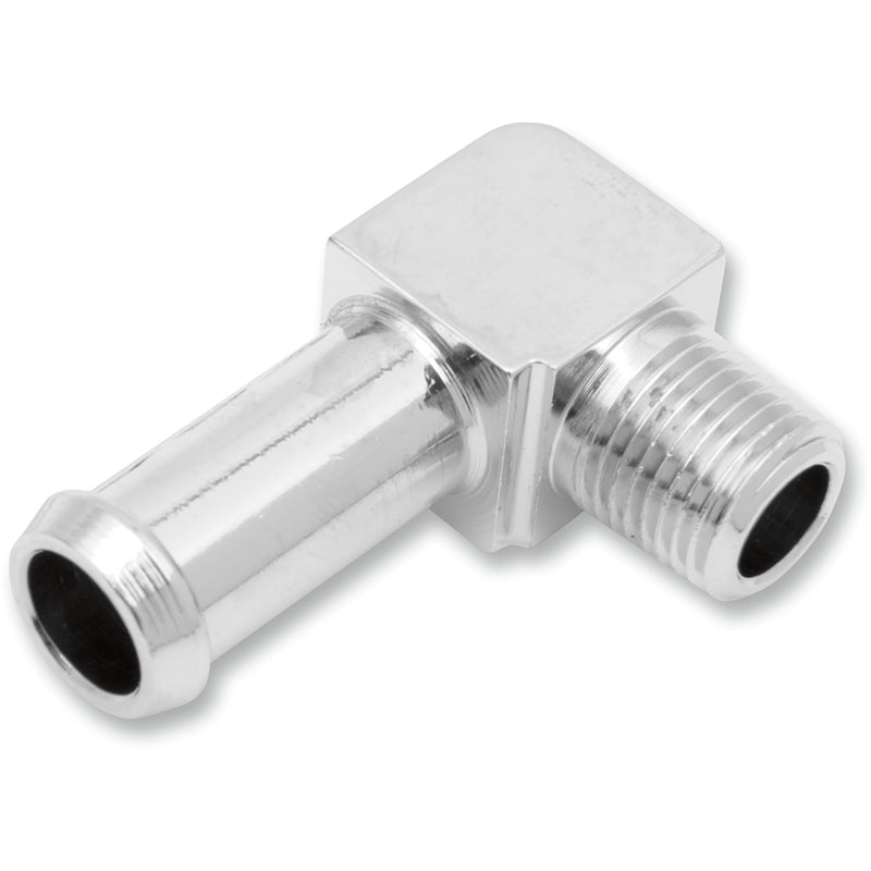 GARDNER-WESTCOTT DS-245258 7-91TD-6X2 Hose and Tank Fitting Male - 90° - 3/8"-1/8" NPT - Chrome