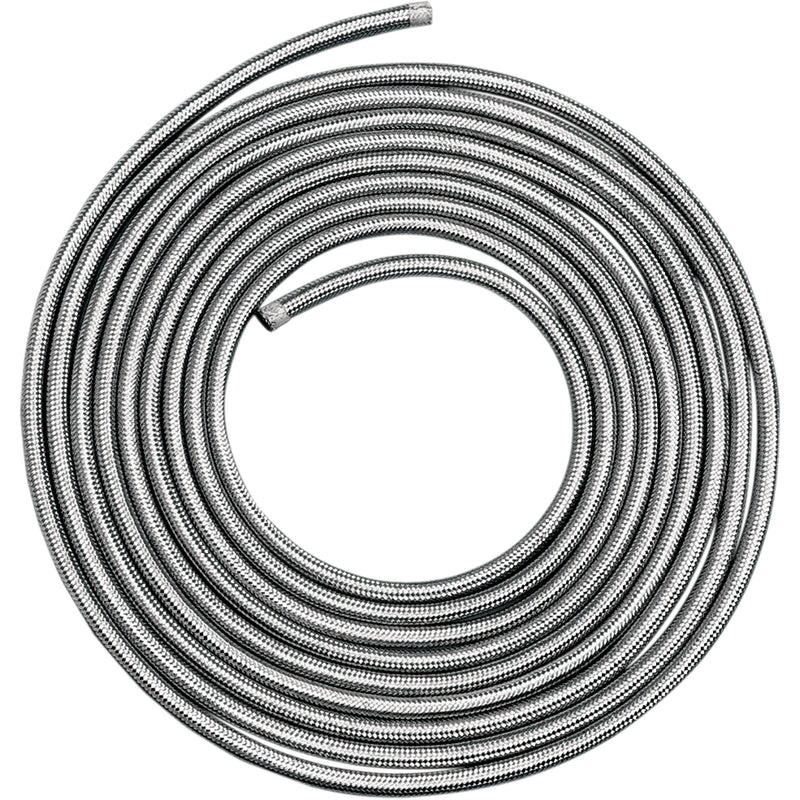 DRAG SPECIALTIES Stainless Steel Braided Hose Oil/Fuel - x