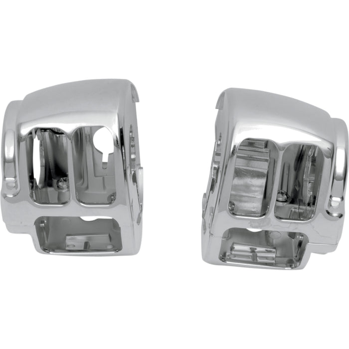 DRAG SPECIALTIES Handlebar Switch Housing Kit - Chrome
