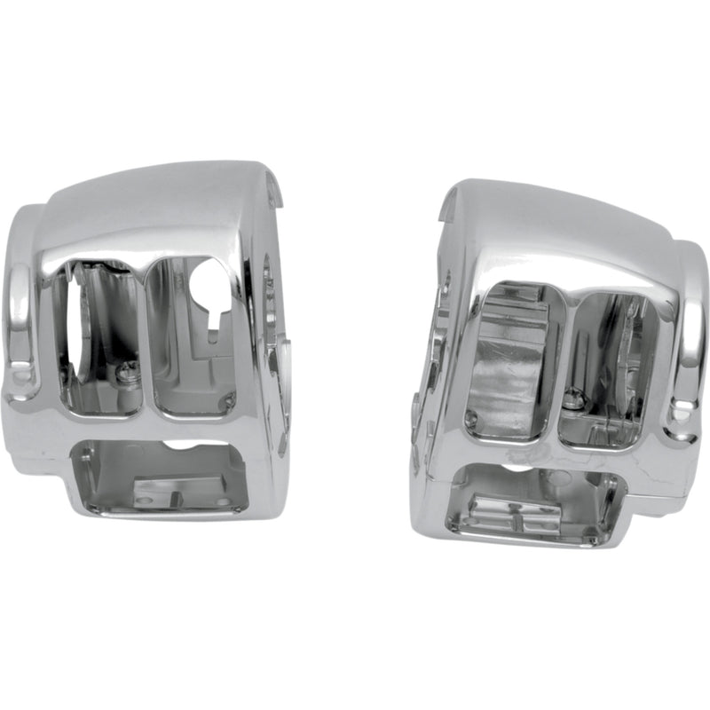 Drag Specialties Handlebar Switch Housing Kit Chrome For Harley Motorcycles 2011-2024
