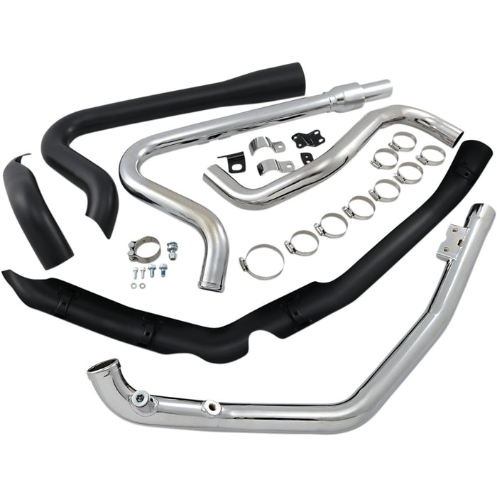 COBRA 1802-0393 6257RB True Dual Headpipes - Black - Dresser
